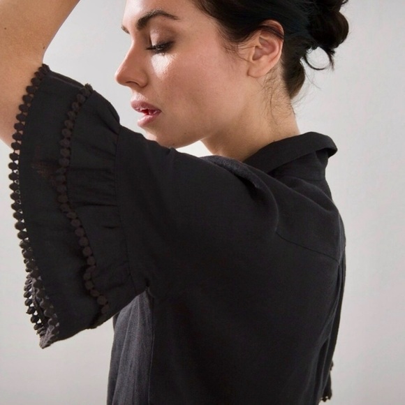 Chico’s Linen Black Maxi Dress - Picture 3 of 5